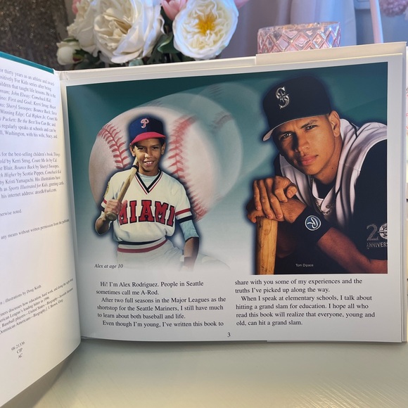 ⚾️🧢1998 Signed Alex Rodriquez “Hit a Grand Slam” (Positively for Kids) Book - Picture 9 of 15